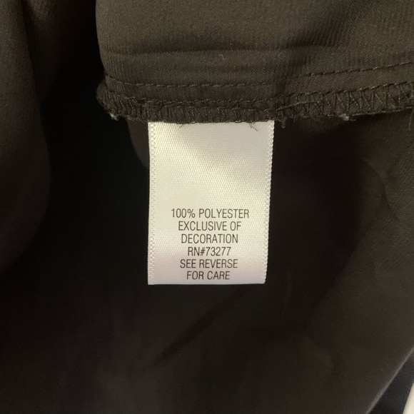 Apt 9 Black Blouse With Beaded Neckline PXL - Picture 5 of 7